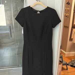 Amsale Harlee Black Backless Evening Gown